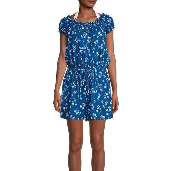 KATE SPADE ​Floral-Print Coverup Romper S - Picture 1 of 3
